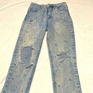 Size 3 flower jeans